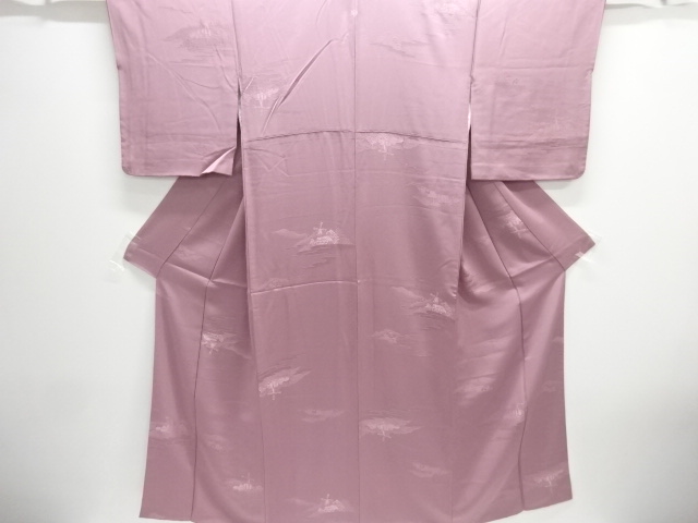 JAPANESE KIMONO / IROMUJI / SILK / WOVEN WINDMILL / SINGLE CREST